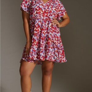 Anthropologie Robin Tiered Mini Dress